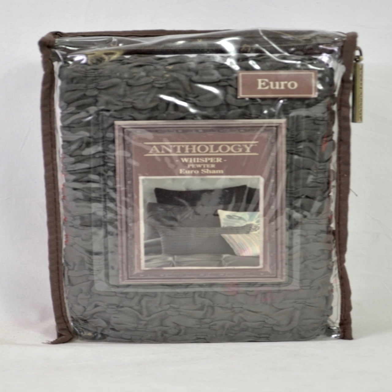 Anthology Whisper European Pillow Sham Pewter