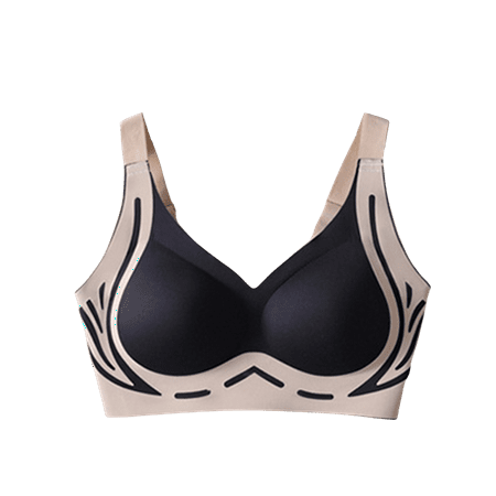 Wireless Women s Bra Soft Support Top Support Non Marking Underwear Women Fixed Cup To Collect Side Breasts Gathered Tank Top Bra  Women s Bra L