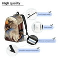 thumbnail image 5 of Easygd Eagle With USA Flags Canvas Backpack: Stylish, Lightweight, and Versatile with Large Capacity and Adjustable Straps –, 5 of 7