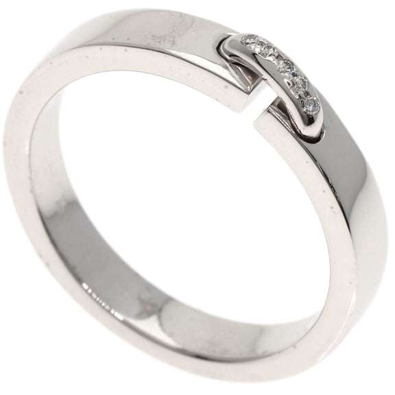 Pre-Owned Chaumet Liens Evidence Wedding Ring, Diamond, Size #58, 18K White Gold, Women's Ring