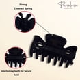 thumbnail image 3 of Parcelona French Classic Black Very Small Approx 1 1/2 Inch Hair Claws 2 Pcs, 3 of 6