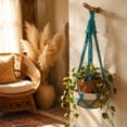 thumbnail image 6 of Wall Basket Storage, Boho Style Wall Hanging Woven Baskets Set, Macrame Plant Hanger, Hanging Fruit Baskets for Kitchen, Storage , Vegetable, Onion, Potato, Blue, 6 of 6