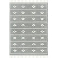 thumbnail image 2 of Well Woven Serenity Parallel Tribal Diamond Pattern Gray 5'3" x 7'3" Area Rug, 2 of 8