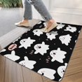 thumbnail image 3 of Horror Pumpkin Ghost Doormat,Durable Absorbent Happy Halloween Indoor Outdoor 17x30 Inch Door Mats for Kitchen Nursery Floor Entryway Rug, 3 of 6