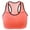 Orange, variant on Mrat Sports Bras for Women Racerback Tank Tops with Padded Seamless High Support for Yoga Gym Workout Bra Everyday Tank Bra S-37 Green S