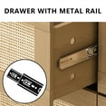 thumbnail image 5 of Shunda K 6-Drawer Rattan Boho Storage Dresser, Oak, 5 of 5