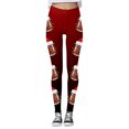 thumbnail image 1 of WILLBEST Leggings Deportivos de Compresión con Estampado Navideño de Fútbol para Mujer, Pantalones de Yoga para Entrenamiento Físico, Correr, Deportes Extra Grande, 1 of 4