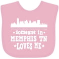thumbnail image 3 of Inktastic Memphis Tennessee Someone Loves Me Skyline Boys or Girls Baby Bib, 3 of 4