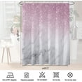 thumbnail image 5 of Blush Shower Curtain.Marble Bathroom Shower Curtain Sets,Abstract Shiny (No Glitter No Sequin) Luxury Bath Curtain Sets with 12Hooks 72X72In,Waterproof Fabric, 5 of 6