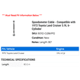 thumbnail image 2 of Speedometer Cable - Compatible with 1972 Toyota Land Cruiser 3.9L 6-Cylinder, 2 of 2