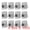 Silver, variant on Unique Bargains 12Pcs Durable Metal Utility Adhesive Wall Hooks Gold