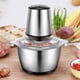 thumbnail image 4 of Picadora de carne eléctrica de acero inoxidable multifuncional 2L 220V 250W Licuadora de carne doméstica Accesorios de cocina, 4 of 10