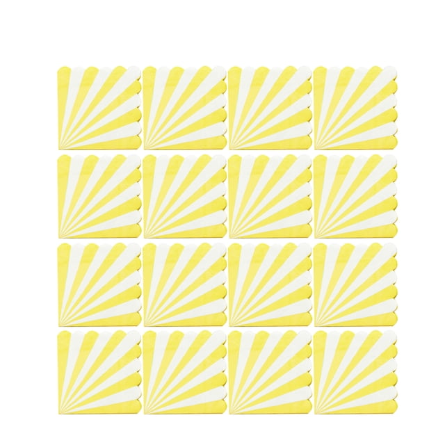 16 hojas de servilletas de cumpleaños para niños, servilletas de rayas de colores con dibujos animados, bonitas decoraciones para fiestas de cumpleaños, pañuelos desechables para fiestas, suministro
