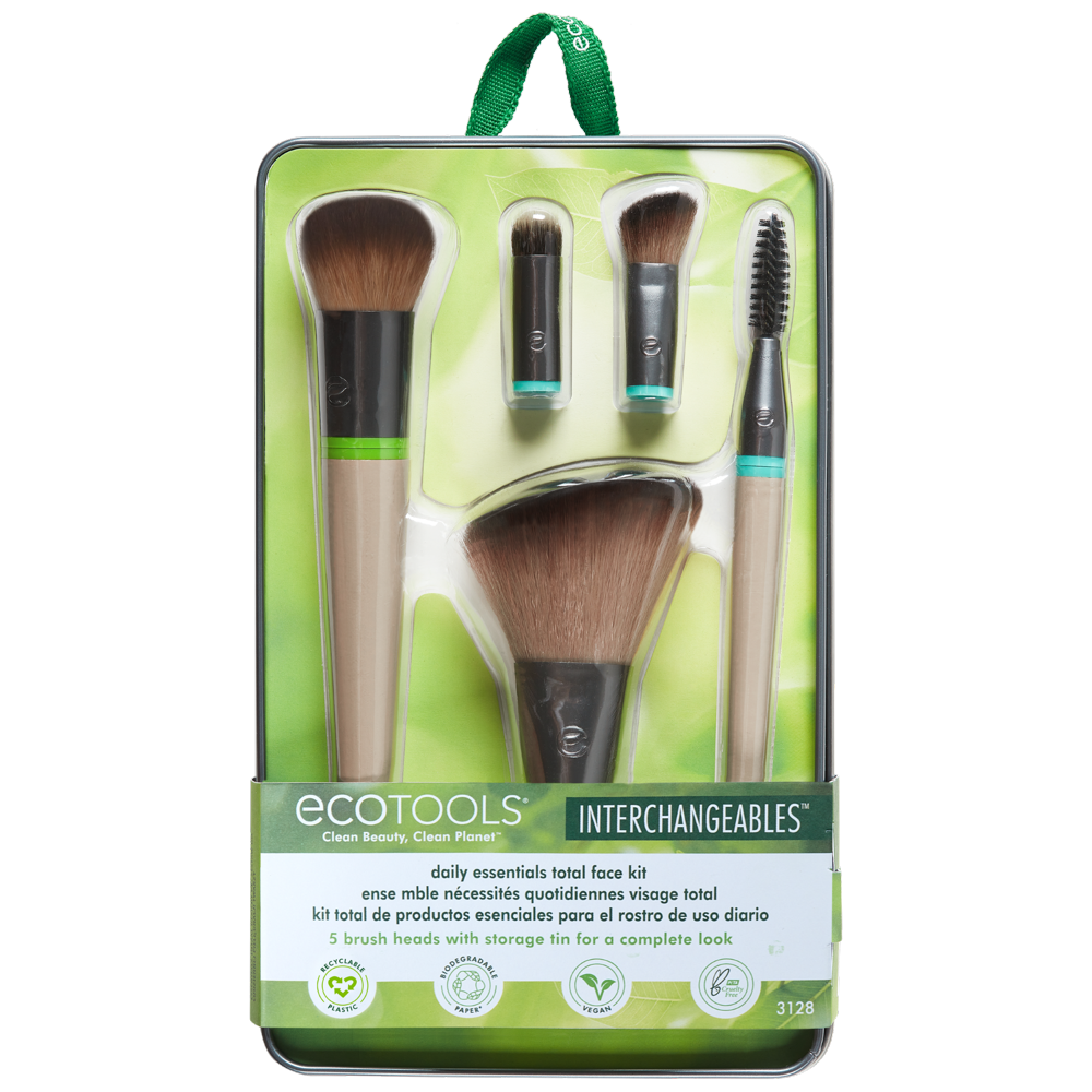Ecotools Interchangeable Daily Essentials Makeup Brush Set for