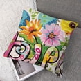 thumbnail image 7 of nygtbtfer  Hello Spring Pillow Cover Farmhouse Colorful Decor Throw Pillowcase Seasonal Outdoor Porch Decorative Cushion Case for Bed Sofa Couch Home Decorations  White, 7 of 7
