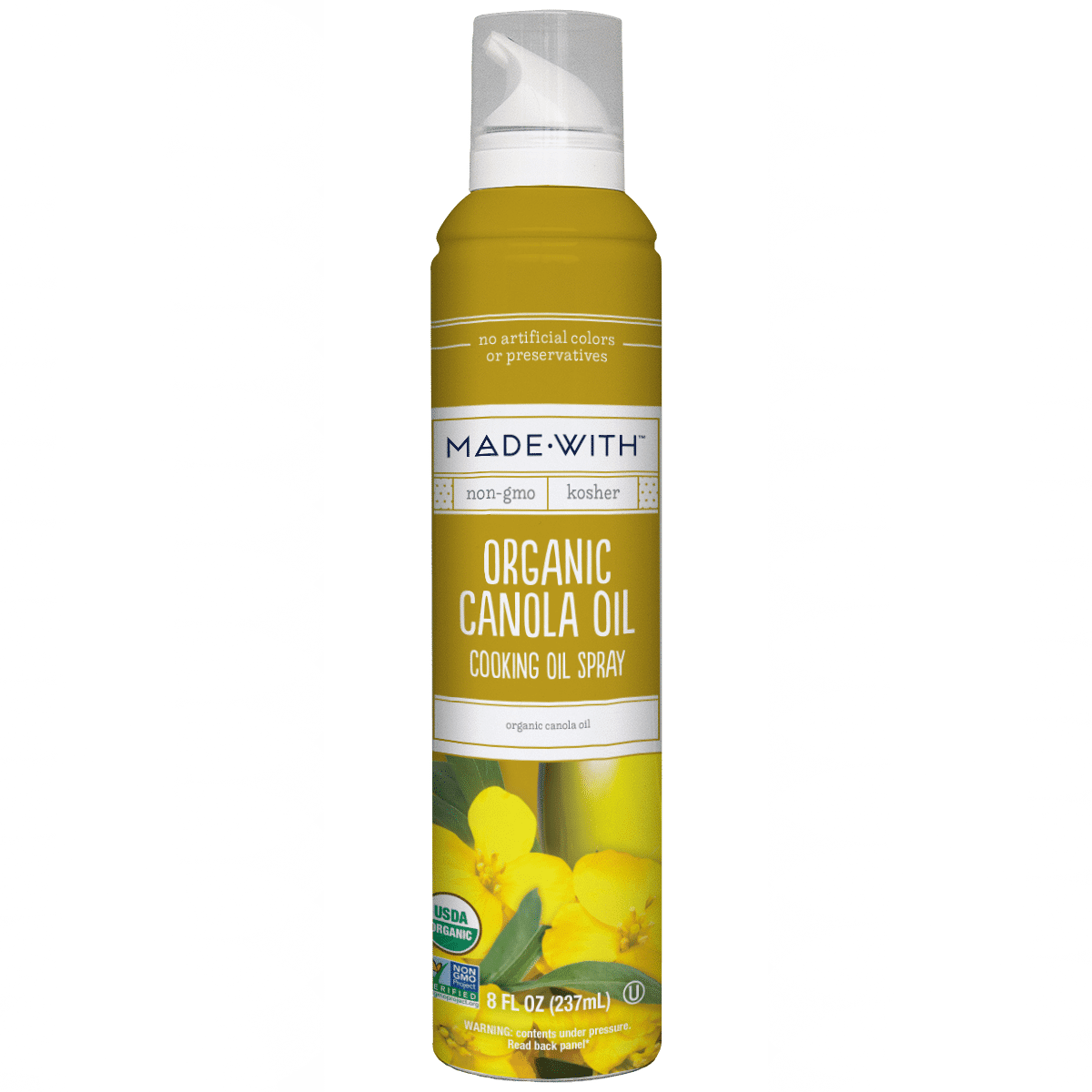 Made With Oil Spray Canola Ngmo Org, 8 Fo Pack Of 6