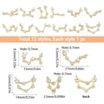 thumbnail image 2 of 1 Box 12Pcs Twelve Constellation Charms Zodiac Sign Astrology Brass Horoscope Pendants Gold Plated with Rhinestones Double Loops for Jewelry Making Crafts Supplies, 2 of 9