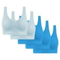 thumbnail image 1 of 5PC Women's High Impact Sports Bra - Seamless Wireless Support | Comfortable Workout Bralette with Pad Insert Slots, 1 of 3