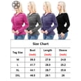 thumbnail image 2 of Luxtrada Women's Long Sleeves Cross Wrapped Neckline Top Tee Shirt Blouse Casual Top, 2 of 8