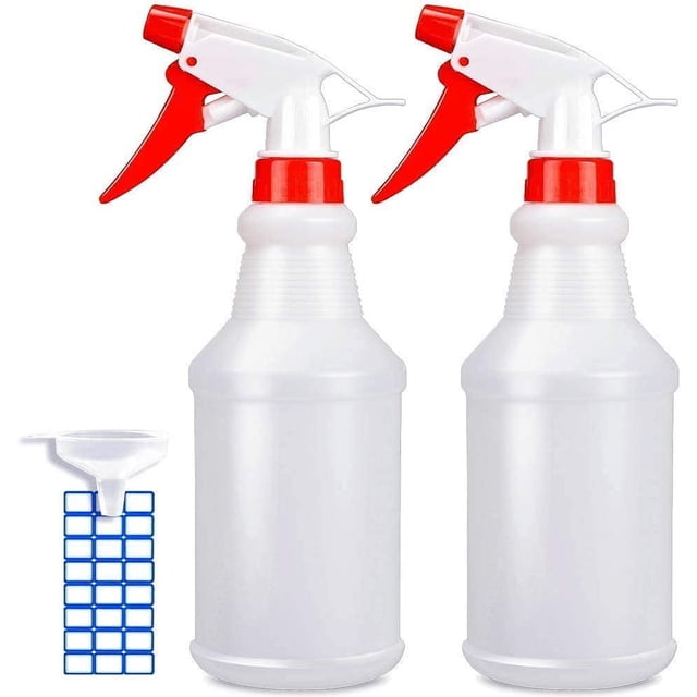 Botellas rociadoras JohnBee de 16 oz, paquete de 2, ajustables, sin fugas
