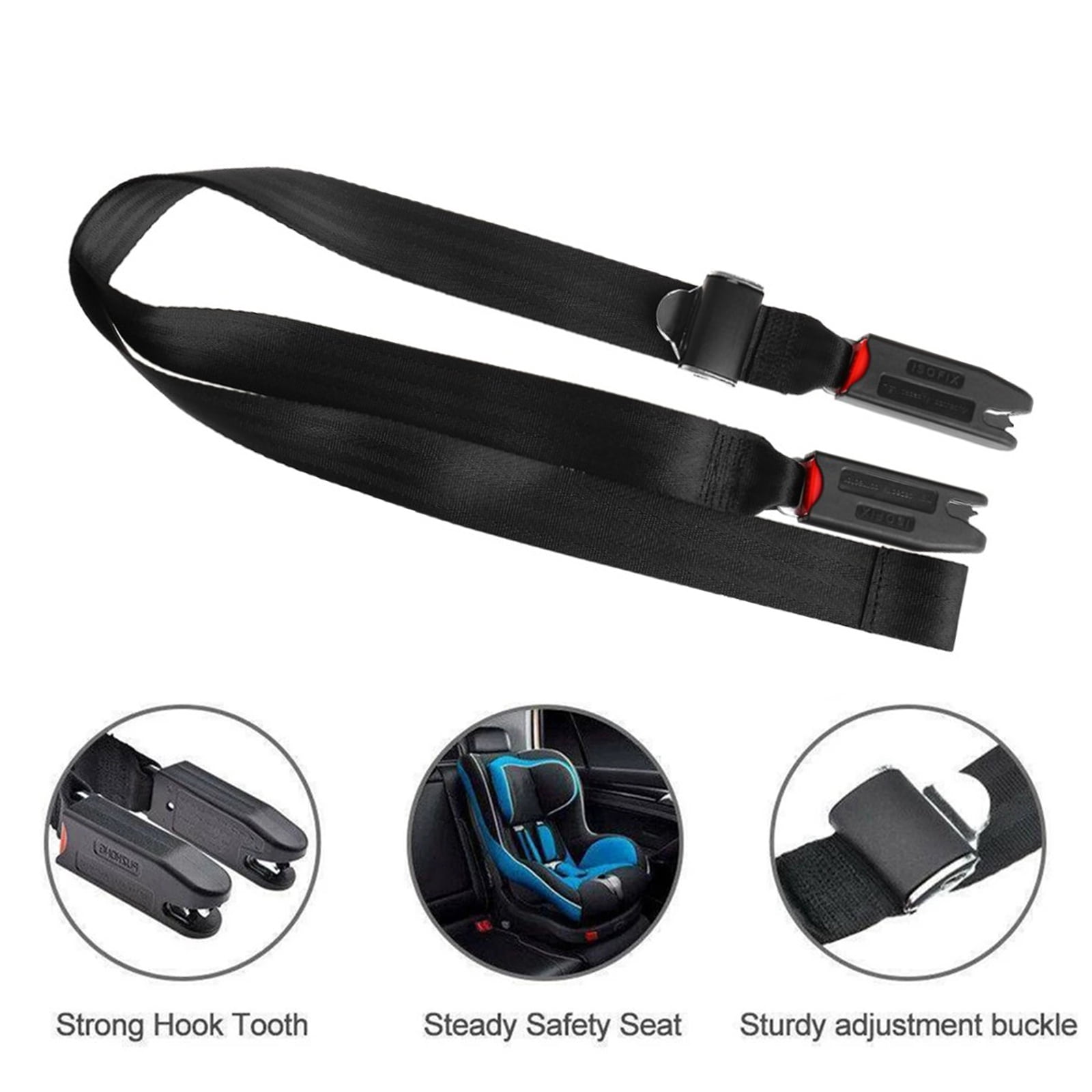 Isofix Soft Link Belt Anchor Holder Adjustable Baby Kids Car Safety Seat Strap×1 