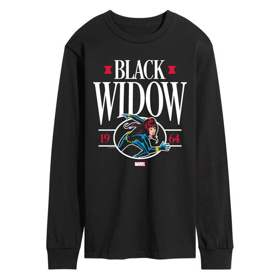 Marvel - Black Widow Collegiate - Men's Long Sleeve Graphic T-Shirt
