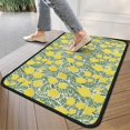 thumbnail image 4 of Yellow Lemon Fruit Leaves White Pattern Door Rugs,Washable Non Slip Door Mats Indoor,Decorative Door Mats,Entry Mat Indoor for Entrance,Bedroom,Kitchen,Bathroom,30"x17", 4 of 6