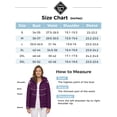 thumbnail image 5 of Wantdo Women's Puffy Coat Lightweight Recycled Fleece Jacket Puffer Jacket with Hood Dark Purple 2XL, 5 of 7