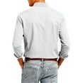 thumbnail image 4 of Men's Casual Button-Down Long-Sleeve Shirt Fashionable Casual Men's Clothing, 4 of 5