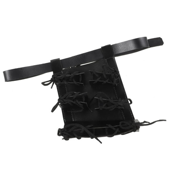 Raindrops Black Leather Sword Belt Holder for Home Use Durable and Comfortable Multifunctional Storage Solution