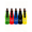ABCDE, variant on Beer Bottle Sleeve Insulators with Built-in Bottle Opener, 12 oz 330ml Standard Beer Bottle Cooler Covers Zip-up Bottle Jacket Beer Bottle Holder Non-slip Thick Neoprene Sleeves - Green