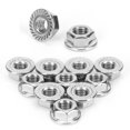 thumbnail image 4 of Flange Nut, Practical Corrosion Proof Hardware 25Pcs High Reliability  For Greenhouse Supplies Accessories M8, 4 of 8