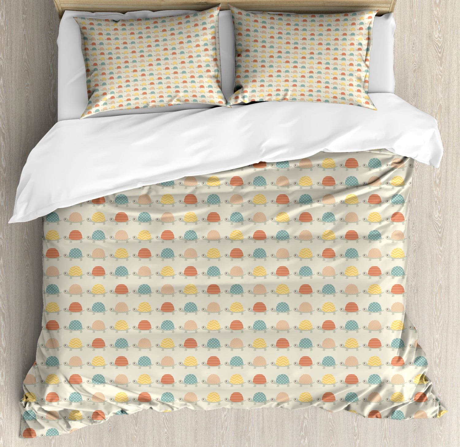 Colorful Turtles Duvet Cover Set NCU0DDK280