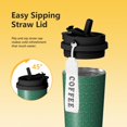 thumbnail image 2 of Modern 18oz Double Drinking Coffee Mug – Vacuum Insulated Stainless Steel Travel Cup with Leakproof Lid, 316 Steel Thermos Tumbler for Hot & Cold Beverages, 2 of 7
