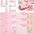 thumbnail image 4 of 42Pcs 10"x10" Quilting Fabric Squares Precuts 100% Cotton Floral Fabric Bundles for Patchwork, Sewing and DIY Crafts Style 4, 4 of 10