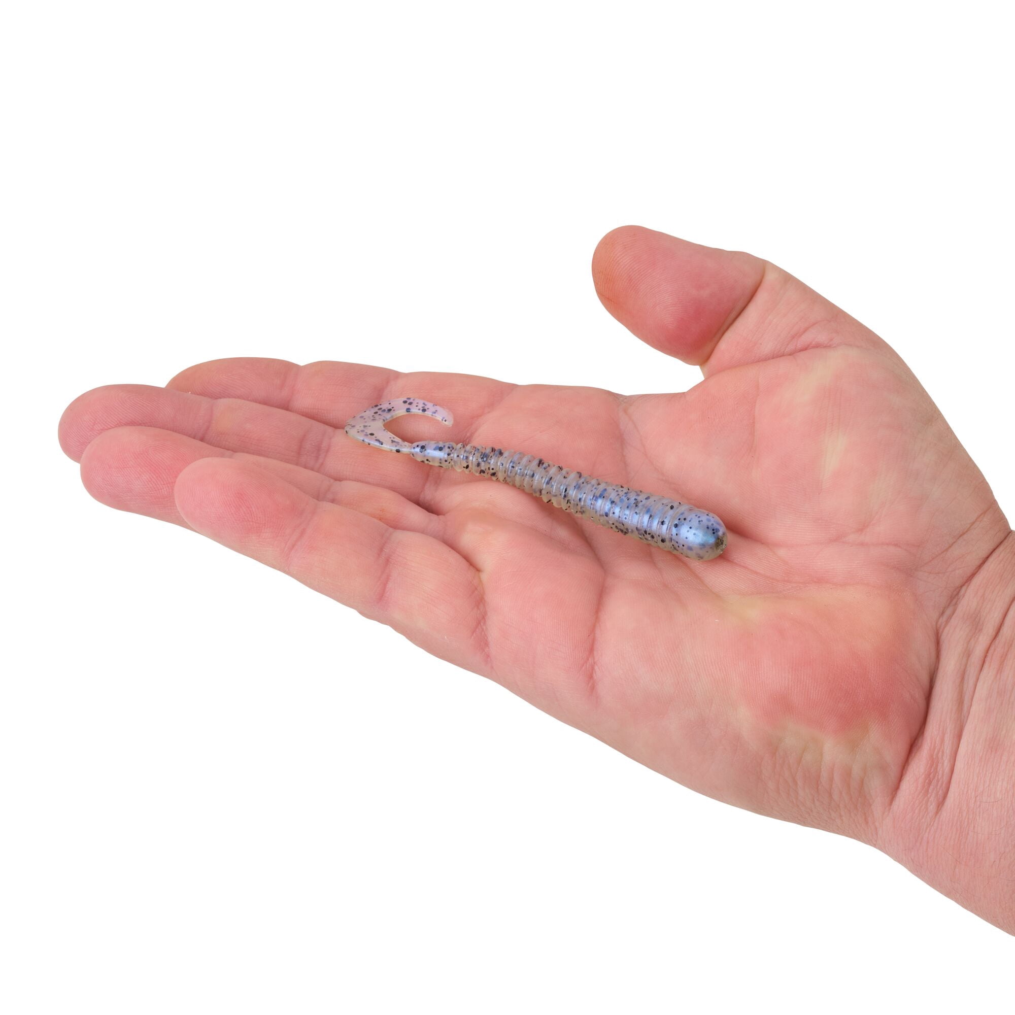 Berkley PowerBait® Rib Worm, 4 in, Worms, Oyster Shell (10 Count)