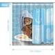 thumbnail image 2 of Divertidas cortinas de ducha de gato para baño, gato bañandose, lindo gatito tomando una ducha con patos de goma, ducha divertida, 72 "x 72", 2 of 5