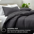 thumbnail image 2 of Bare Home Goose Down Alternative Comforter Set - 3 Piece Set - Queen, Forged Iron Gray, 2 of 7
