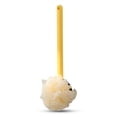 thumbnail image 2 of Cepillo trasero de mango largo para baño, ducha de doble cara, esponja fina, depurador corporal, exfoliante de piel, herramienta de lavado de SPA, adultos, hombres, amarillo Inevent HA010389-01, 2 of 7