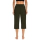 thumbnail image 3 of WILLBEST Pantalones Capri de Yoga Casuales para Mujer, Holgados, Cómodos, Deportivos, de Verano, de Pierna Ancha y Cintura Alta. Mediana, 3 of 6