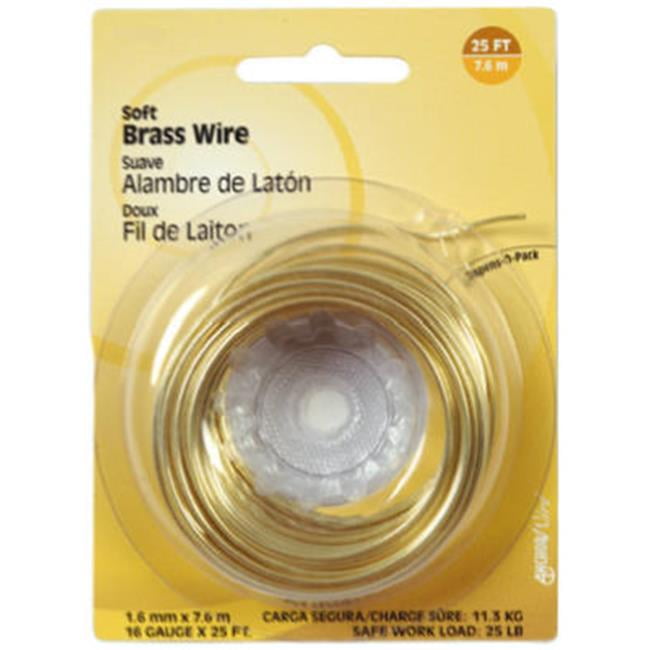 Hillman Fasteners 123123 25 ft. 16 Gauge Soft Brass Wire