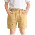 thumbnail image 2 of Gamivast Cargo Shorts for Boys Elastic Waist Relaxed Fit Pants with Deep Pockets Hiking Pull on Pants for Travel Weekend Play and Camp Apparel, 2 of 8