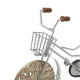 thumbnail image 5 of 19" x 12" Brown Metal Bike Sculpture with Carved Wood Wheels, by DecMode, 5 of 9
