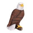 thumbnail image 2 of Estatua de águila calva estilo giro de cabeza detalles ricos estatuilla de águila patriótica de resina duradera estable para oficina familia café, 2 of 5