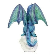 SUMMIT COLLECTION Winter Dragon on Ice Fantasy Figurine Decoration Decor Collectible
