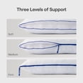 thumbnail image 3 of Nectar Tri-Comfort Cooling Pillow - Adjustable Support & Firmness - Cooling Cover - Pressure Relief - Helps Reduce Neck Pain - Premium Memory Foam & Microfiber Down Alternative, 3 of 8