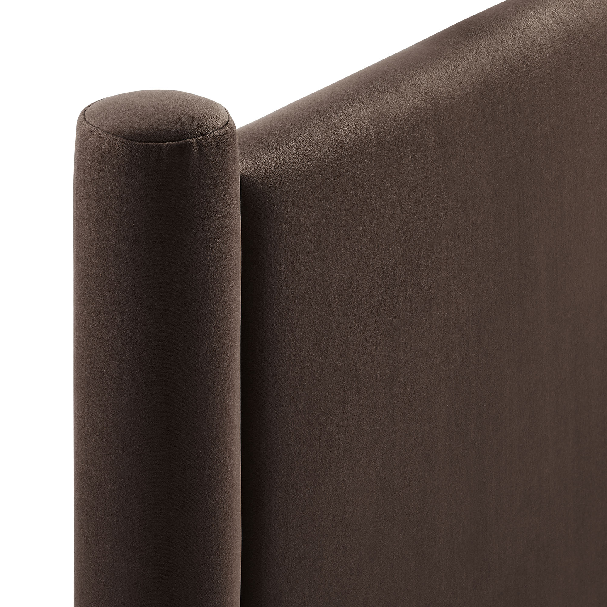 Rael Full Headboard in Chocolate Brown