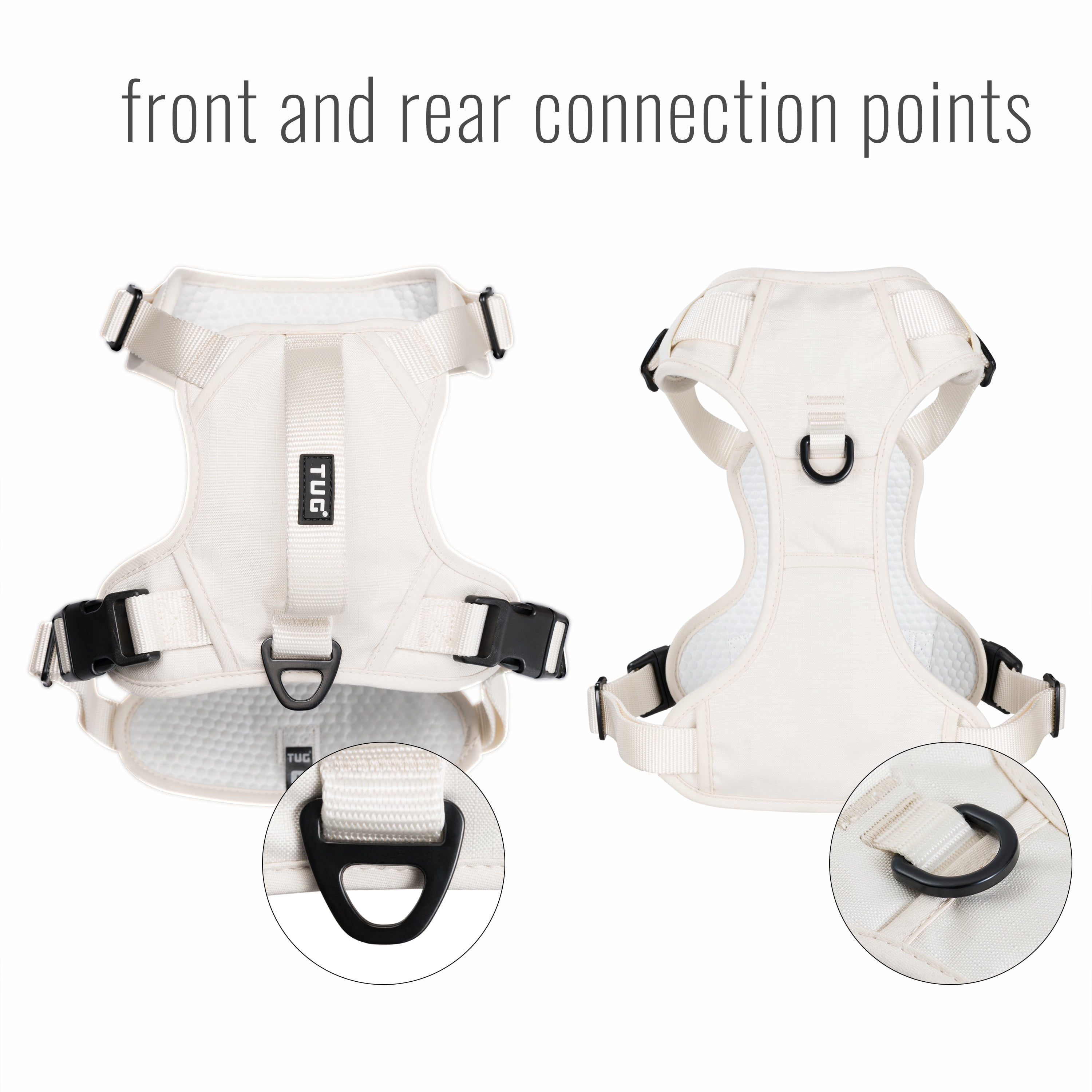 TUG Dog Harness (Small, Cream)