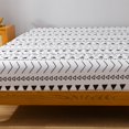thumbnail image 6 of 4 Piece Bed Sheet Set King Size ,100% Microfiber White Geometric Printed , Lightweight Wrinkle Resistant Deep Pocket Fitted Sheet Sets, 6 of 6