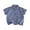 Blue, variant on WNVMWI Toddler Boys Short Sleeve Plaid Shirt Childrens Collar Basic Tops Kids Summer Casual Button Down Shirts 9-10 Years Grey